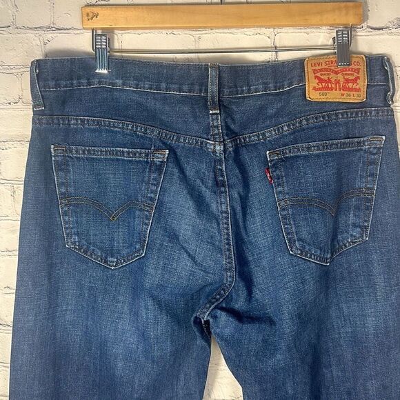 Levi’s 569 Loose Straight Medium Wash Mens Jeans size W36 x L30 - Picture 5 of 9